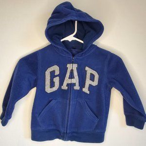 Baby Gap Toddler Boy Fleece Zip Up Hoodie Size 4T Excellent Pre-owned
